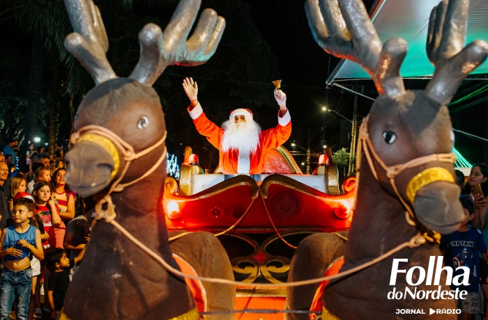 Chegada do Papai Noel em Sananduva