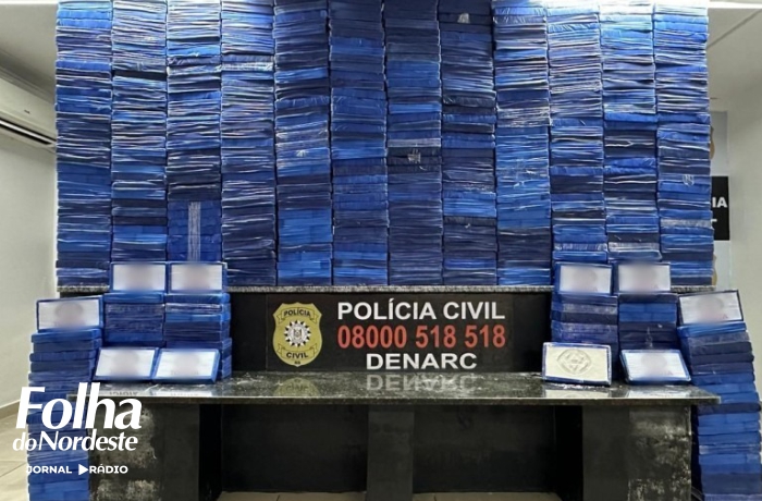 Polícia Civil realiza maior apreensão de cocaína da história da instituição