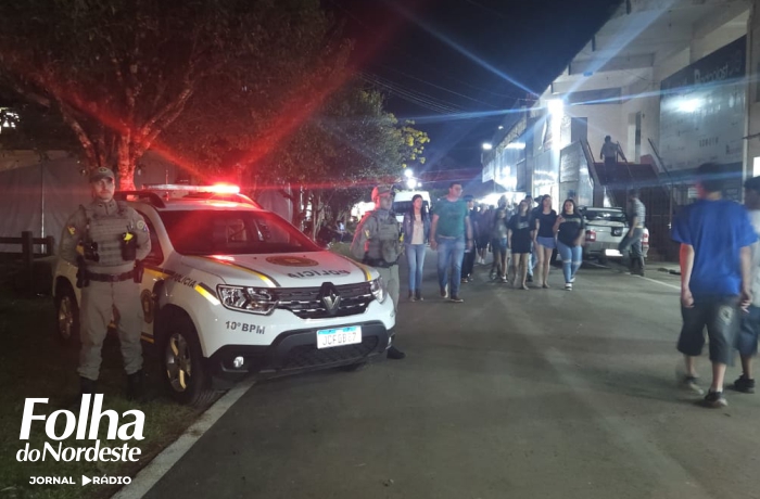 Policiamento garante segurança e tranquilidade durante a Expovac 2025 em Vacaria