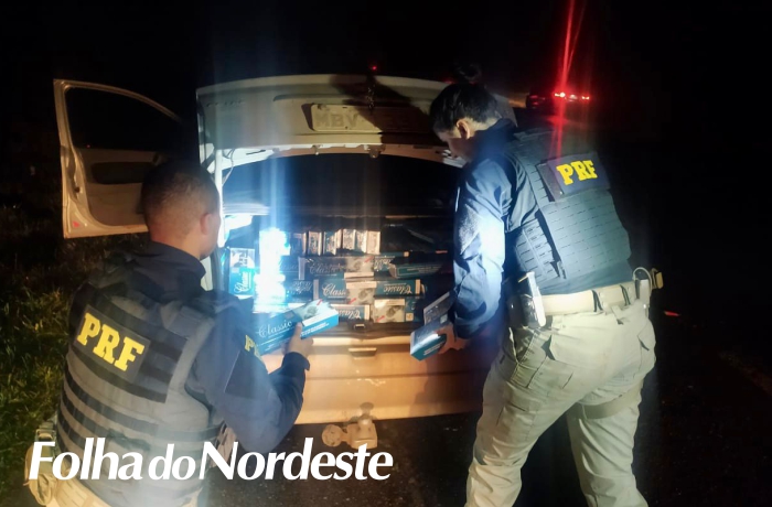 PRF prende contrabandistas com cigarros e agrotóxicos em duas ocorrências