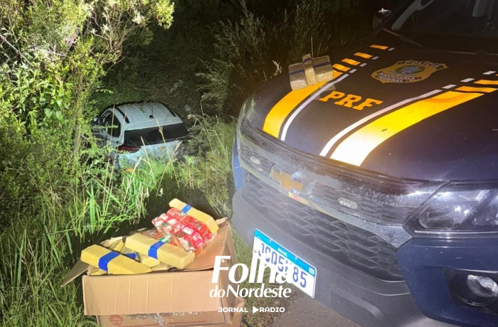 PRF apreende mais de 52 kg de maconha após perseguição na BR-116, em Vacaria