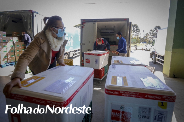 Secretaria da Saúde distribuirá 365,5 mil vacinas contra Covid nesta sexta (27)