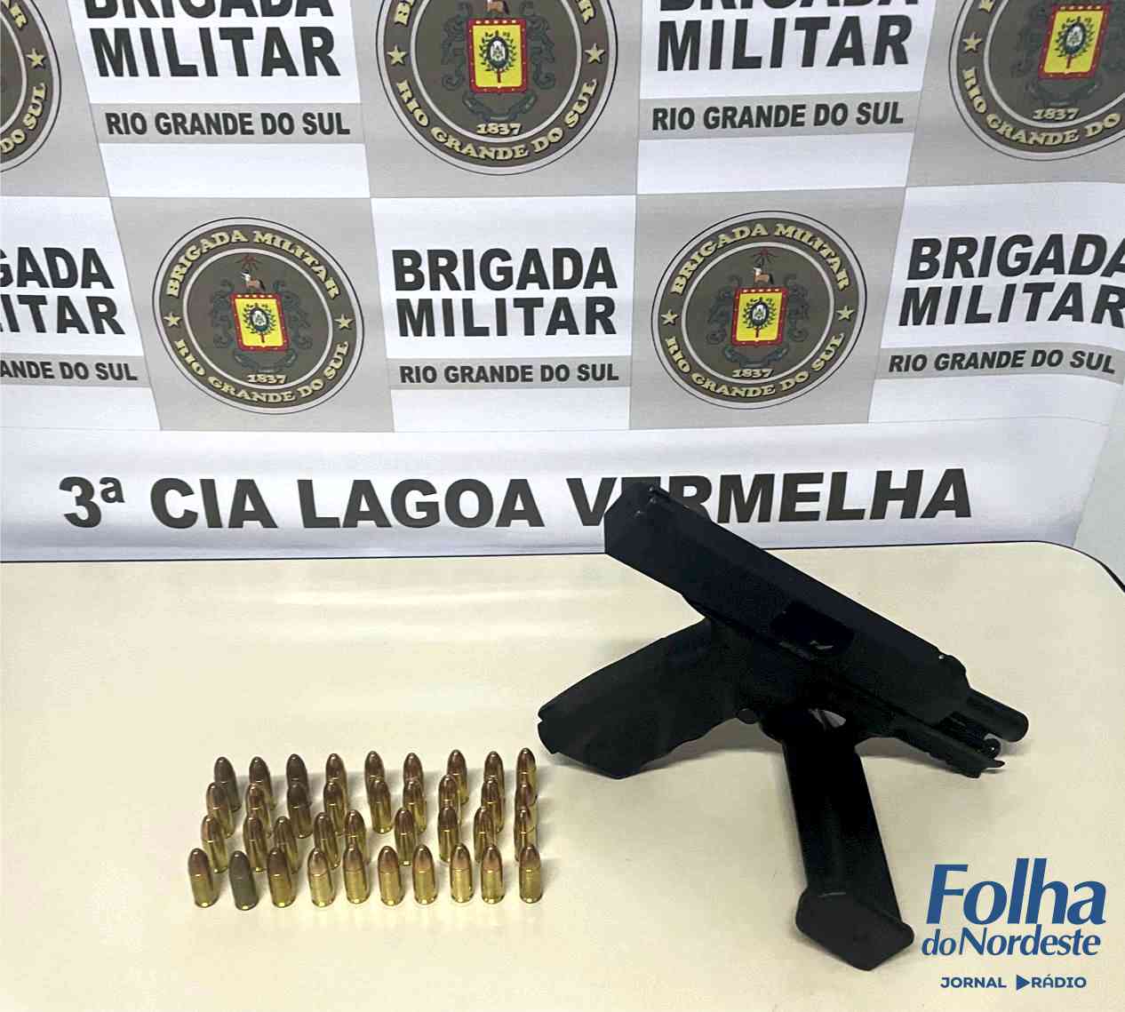 Brigada Militar efetua prisões por porte ilegal de arma de fogo em Lagoa Vermelha