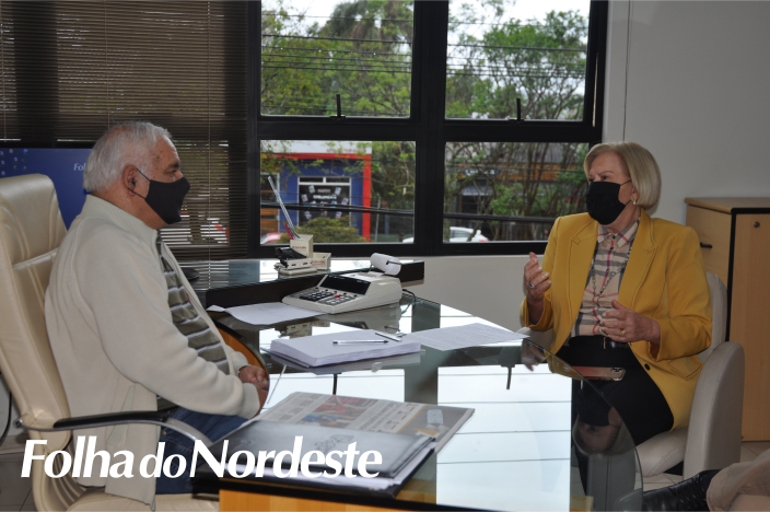 Folha do Nordeste recebe a visita da ex-senadora Ana Amélia Lemos