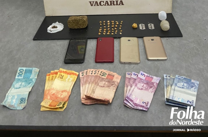 Três homens são presos por tráfico e associação criminosa durante operação da BM em Vacaria