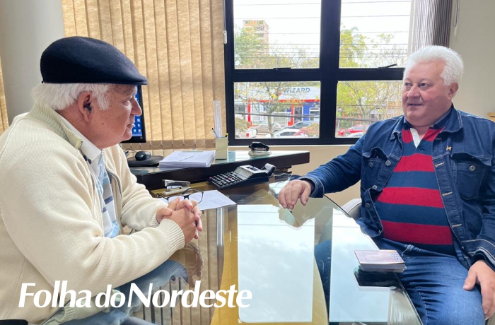 Macari visita redação do jornal Folha do Nordeste