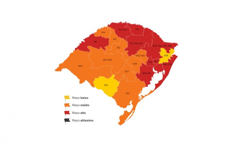 Na 8ª rodada do Distanciamento Controlado, Bandeira Vermelha para Passo Fundo: Lagoa Vermelha é atingida