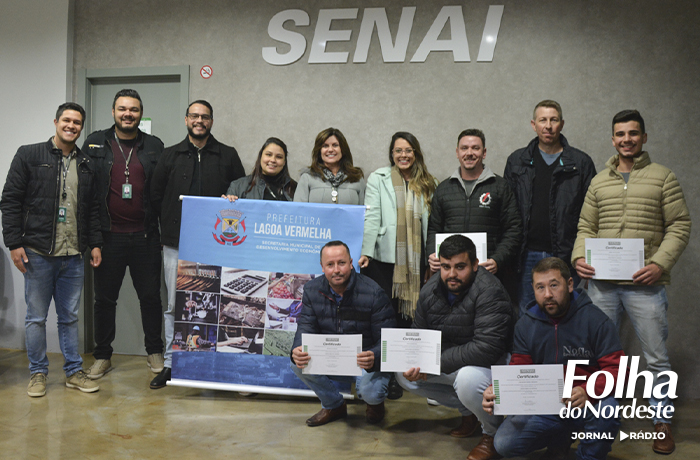 Profissionais da área industrial de Lagoa Vermelha  recebem certificados de curso de Desenvolvimento de Lideranças