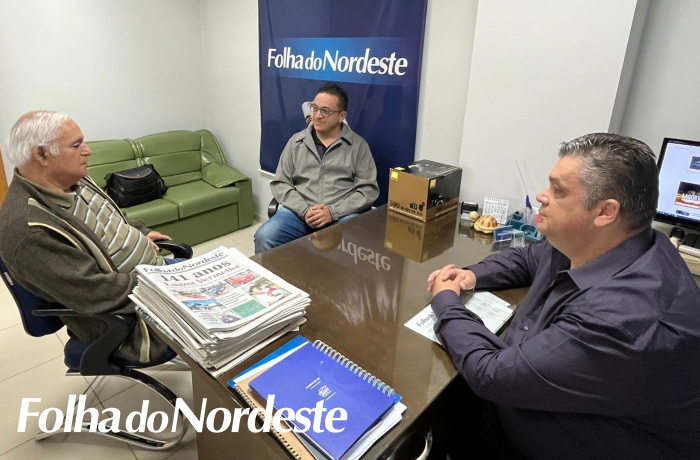 Vice-presidente do Legislativo visita redação da Folha e destaca 31 anos