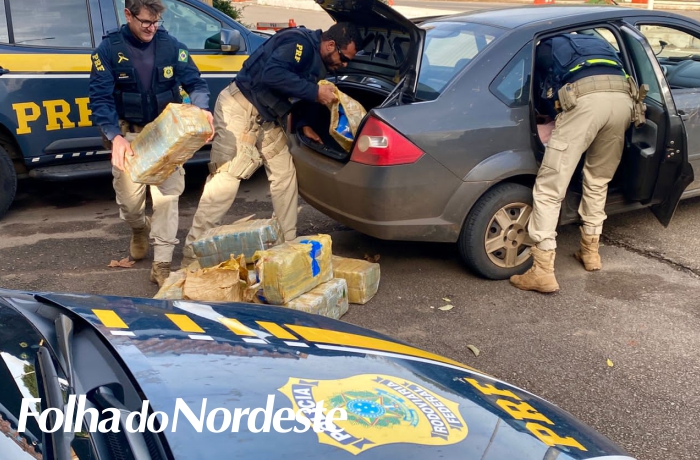 PRF prende casal com mais de 150 quilos de maconha em Passo Fundo
