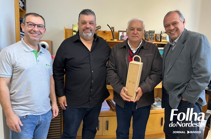 Folha do Nordeste recebe homenagem do Sicredi Ibiraiaras RS/MG no Dia da Imprensa