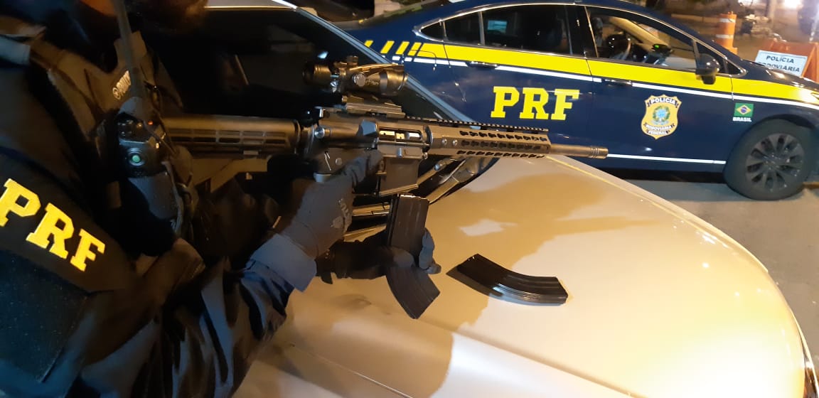 PRF apreende fuzil na serra gaúcha
