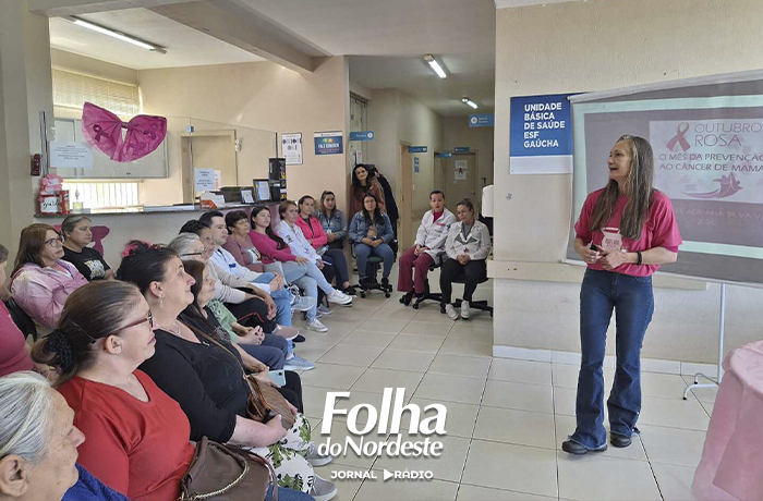 UBS Gaúcha realiza encontro alusivo ao Outubro Rosa com palestra da Dra. Meire