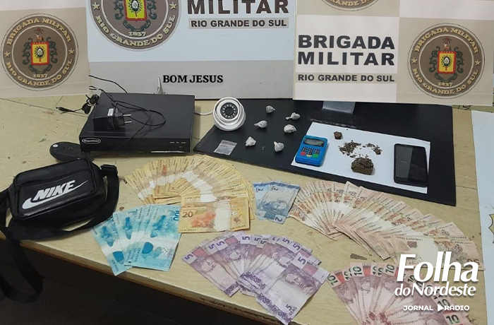 Homem é preso em Bom Jesus por tráfico de drogas