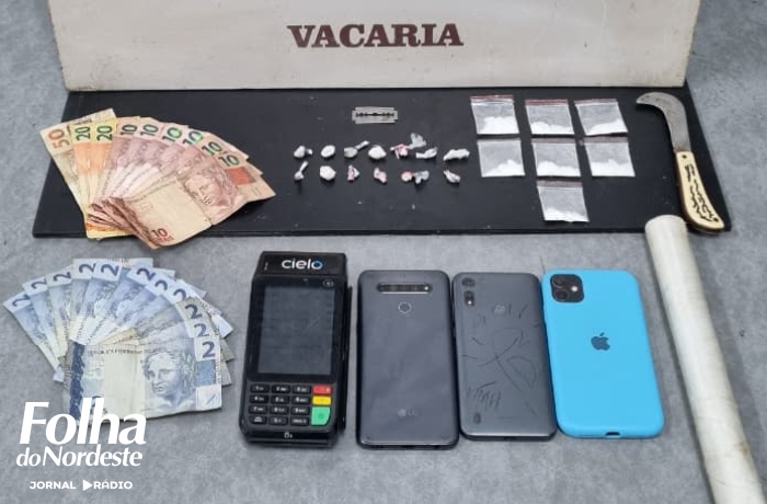 Homem é preso por tráfico de drogas e lesão corporal em Vacaria