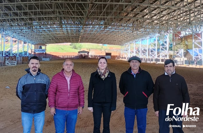 Capão Alto realizou visita técnica à cancha coberta de Lagoa Vermelha