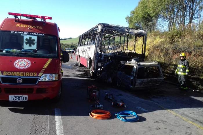 Cinco mortes em acidente na RS 122 em Campestre da Serra