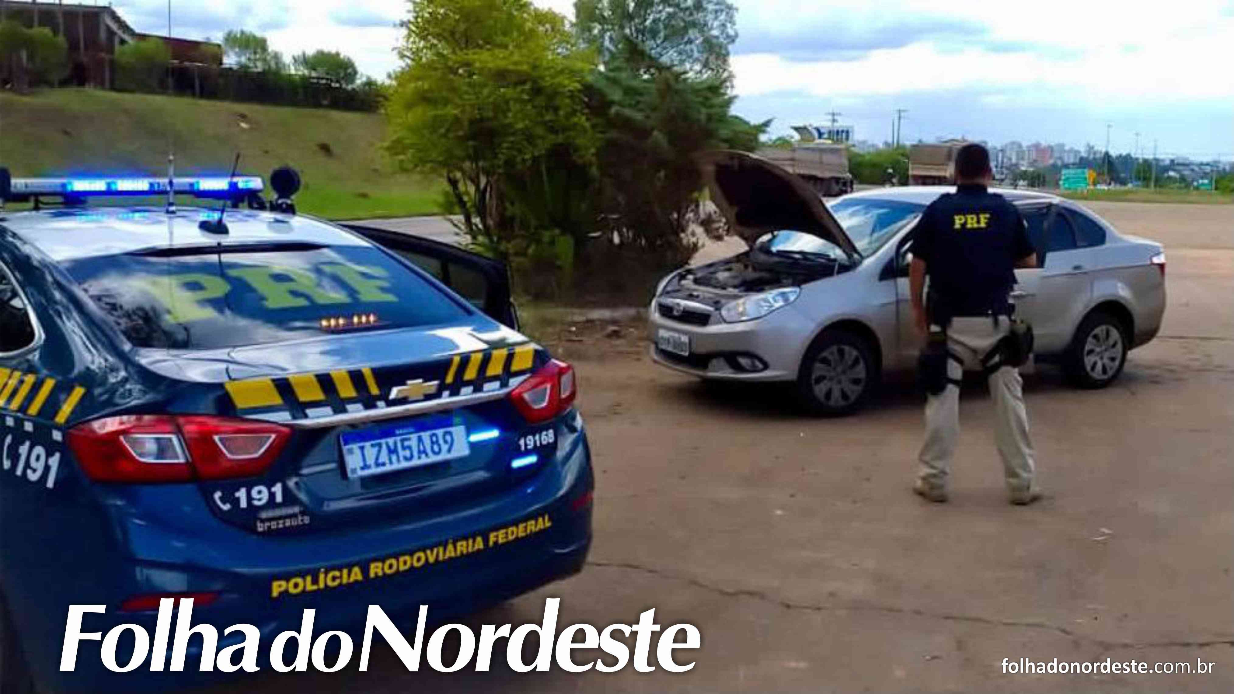 PRF prende criminoso com carro roubado 