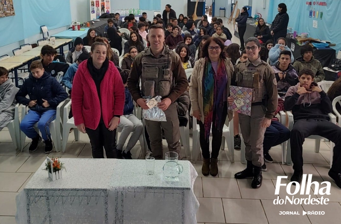 Projeto "Patrulha Maria da Penha vai `a escola" é desenvolvido pela Brigada Militar