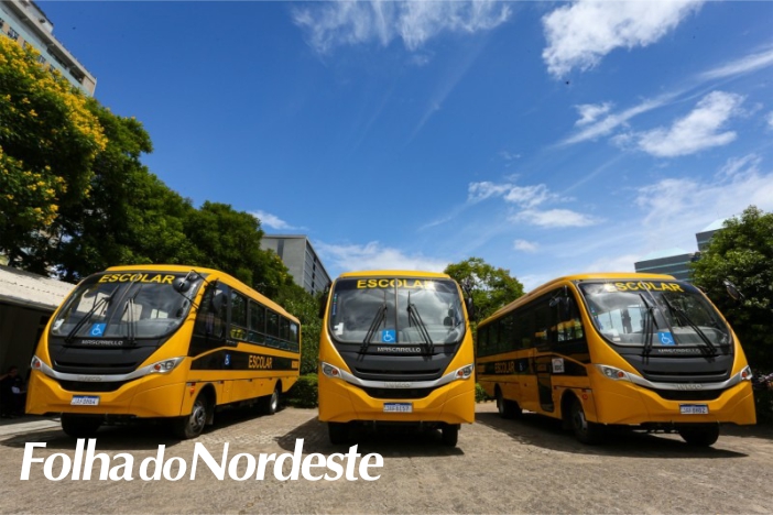 Com investimento de R$ 10 milhões, 46 ônibus são entregues para transporte escolar