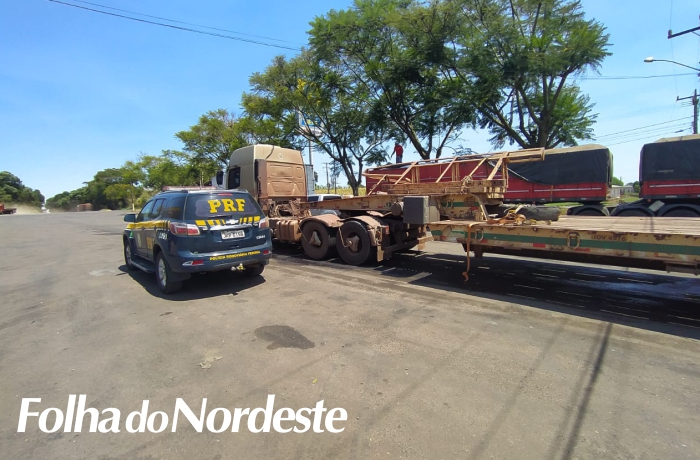PRF prende motorista embriagado que dirigia caminhão em zigue-zague na rodovia