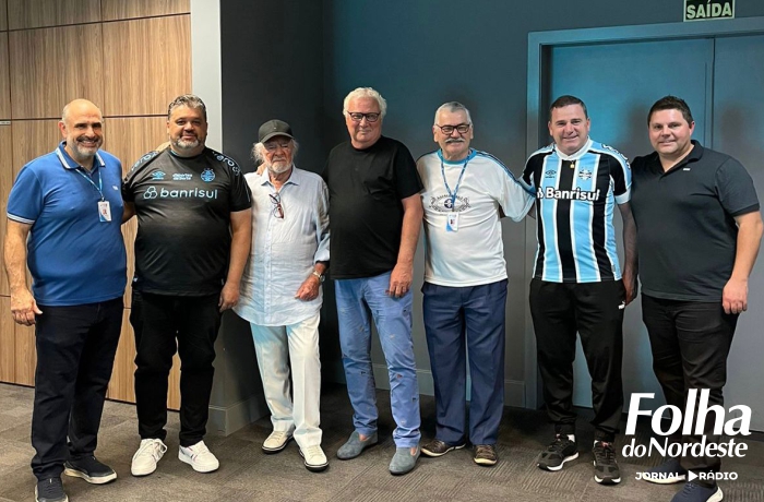 120 anos do Grêmio: Consulado Tricolor Lagoense com o artista plástico Vitório Gheno