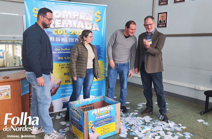 Primeiro sorteio da Compra Premiada CDL é realizado na Prefeitura