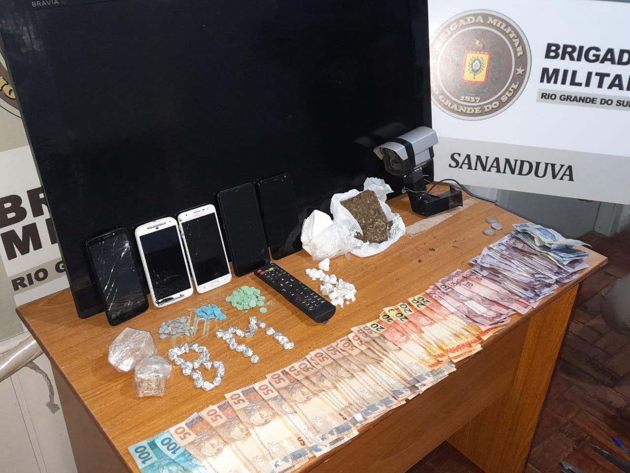 Brigada Militar realiza prisão por tráfico de drogas em Sananduva