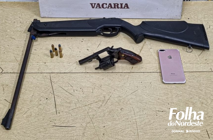 Brigada Militar prende homem por porte ilegal de arma em Vacaria