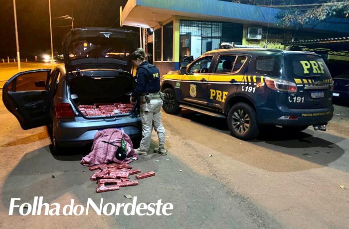 PRF prende traficante com 200kg de maconha e recupera veículo roubado 