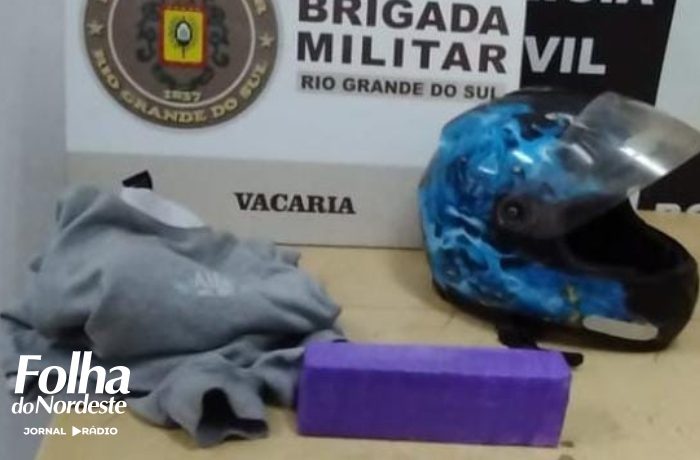 Dupla é presa pela Brigada Militar ao tentar arremessar drogas para dentro do Presídio de Vacaria