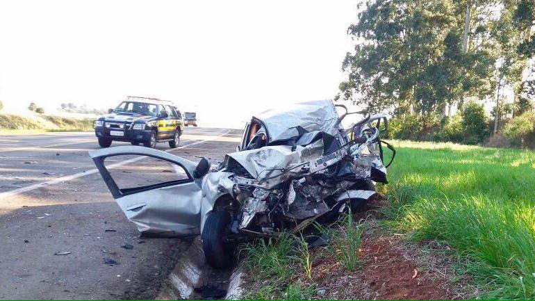 PRF atende acidente com morte na BR 285
