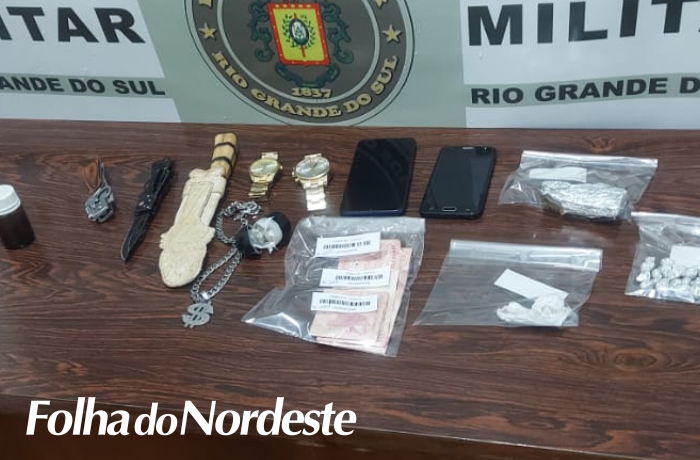 Em Barracão, Brigada Militar realiza prisão por tráfico de drogas