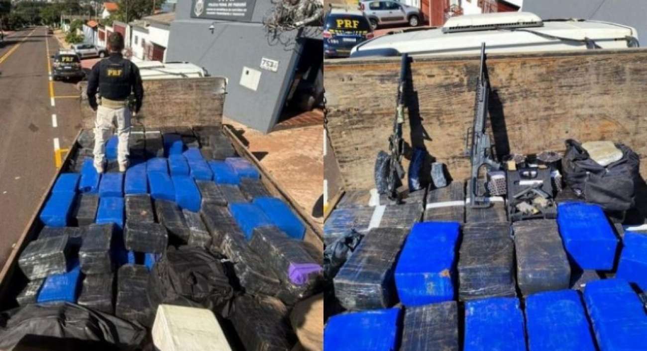 Motorista lagoense é preso com mais de 3,5 toneladas de drogas e armamento no Paraná