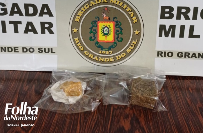 Brigada Militar prende casal por tráfico de drogas em Barracão