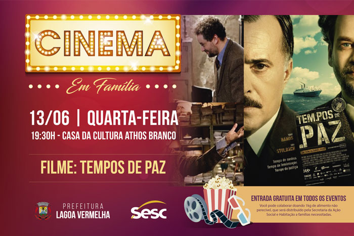 Cinema em Família acontece nesta quarta-feira (13)