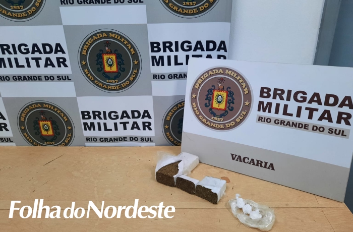 Brigada Militar prende indivíduo por tráfico de entorpecentes em Vacaria