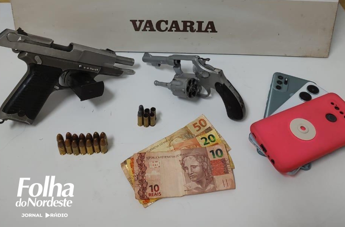 Dois homens são presos após disparos em centro de atendimento ao turista em Vacaria
