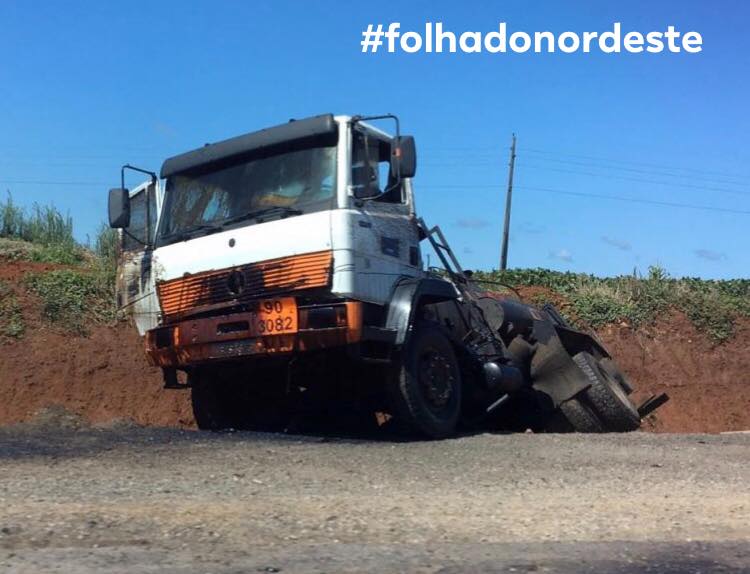 Tanque de veículo explode na BR 285