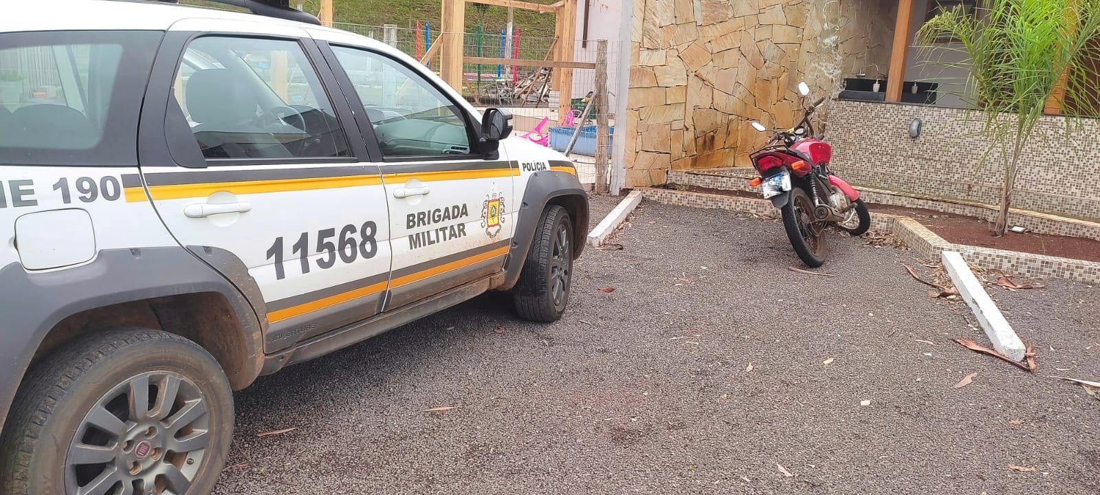 Brigada Militar de Esmeralda recupera motocicleta furtada