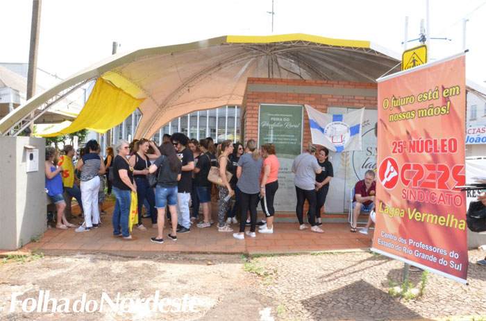 Lagoa Vermelha sediou manifestação dos professores contra Reforma RS