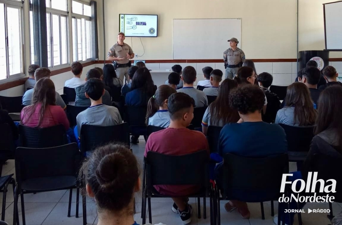 Brigada Militar realiza palestra sobre bullying em escola de Sananduva