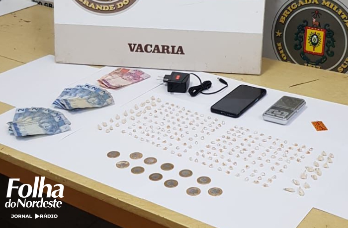 Brigada Militar prende homem por tráfico de drogas em Vacaria