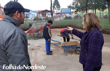 Ruth fiscaliza andamento das Obras 