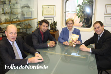 Em Brasília, Gustavo e Clóvis mantiveram encontro com Ana Amélia