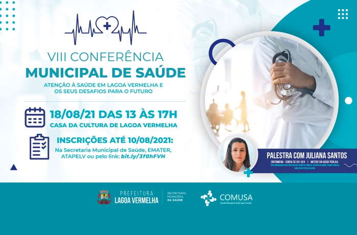 Inscrições para Conferência Municipal de Saúde acontecem até o dia 10