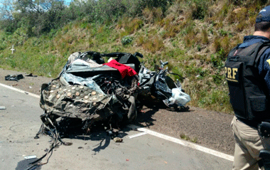 BR 285: Colisão entre carro e caminhão deixa uma vítima fatal em Ciríaco