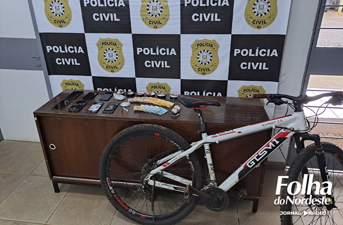 Polícia Civil recupera bicicleta furtada e prende suspeito por receptação