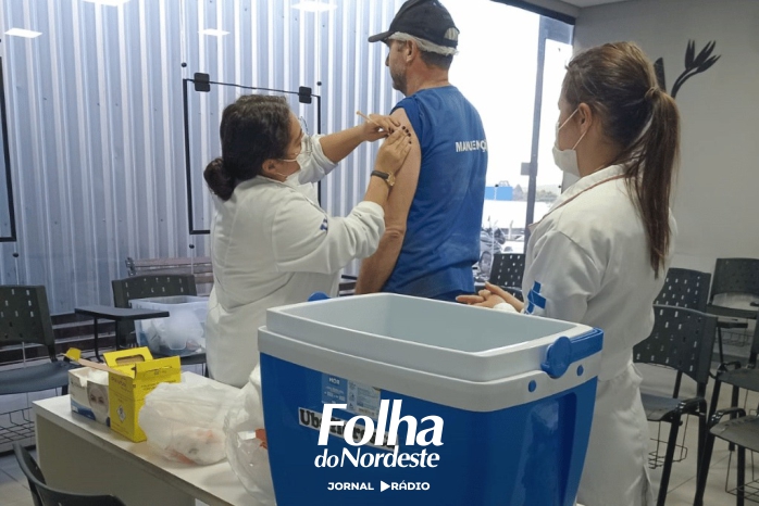 Saúde leva vacinação contra a gripe às empresas e aplica cerca de 270 doses em Lagoa Vermelha