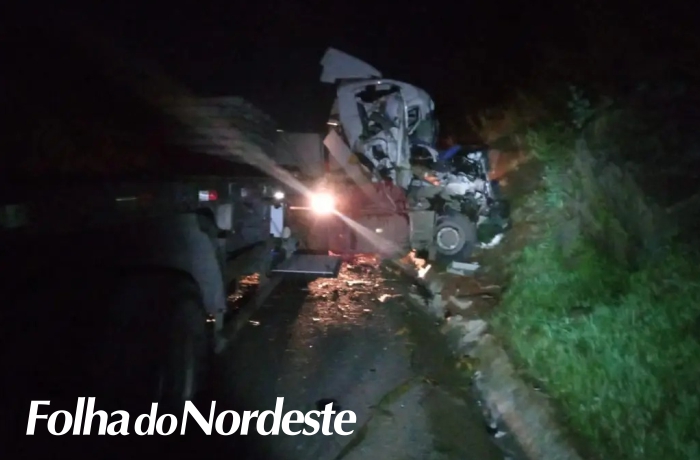 Registrado acidente entre dois caminhões na BR 470 em Barracão
